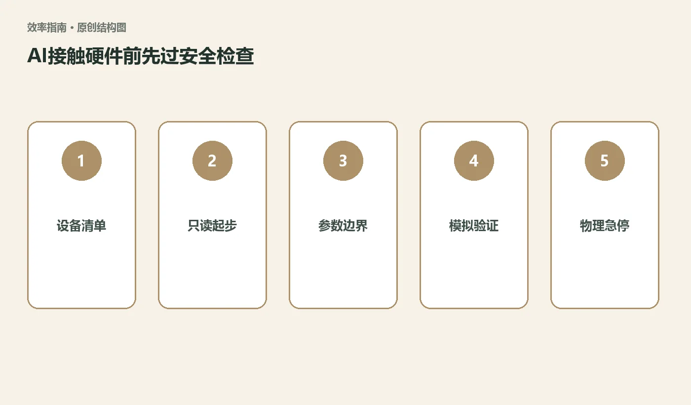 让AI操作真实设备前，我会先过这8道安全检查