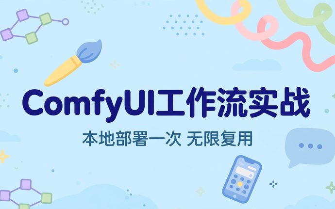 ComfyUI工作流实战封面：本地部署AI生图